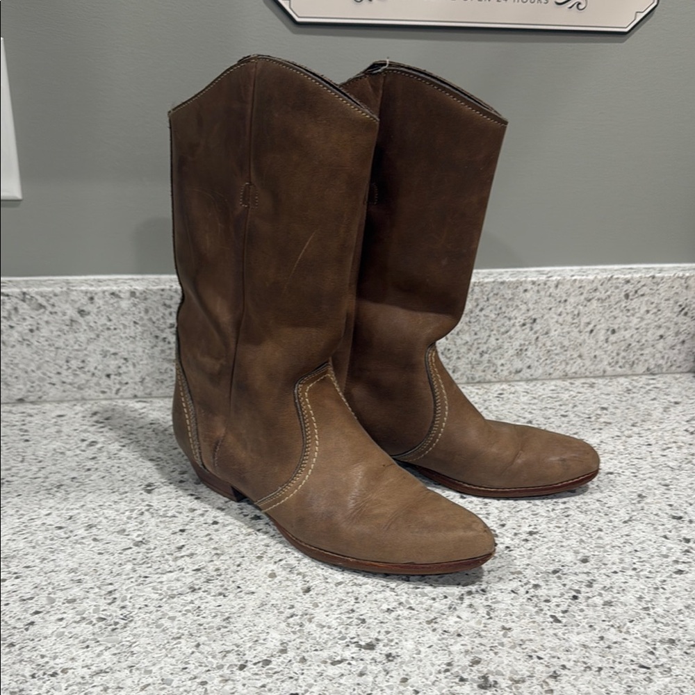 Dexter Vintage Brown Leather Boots